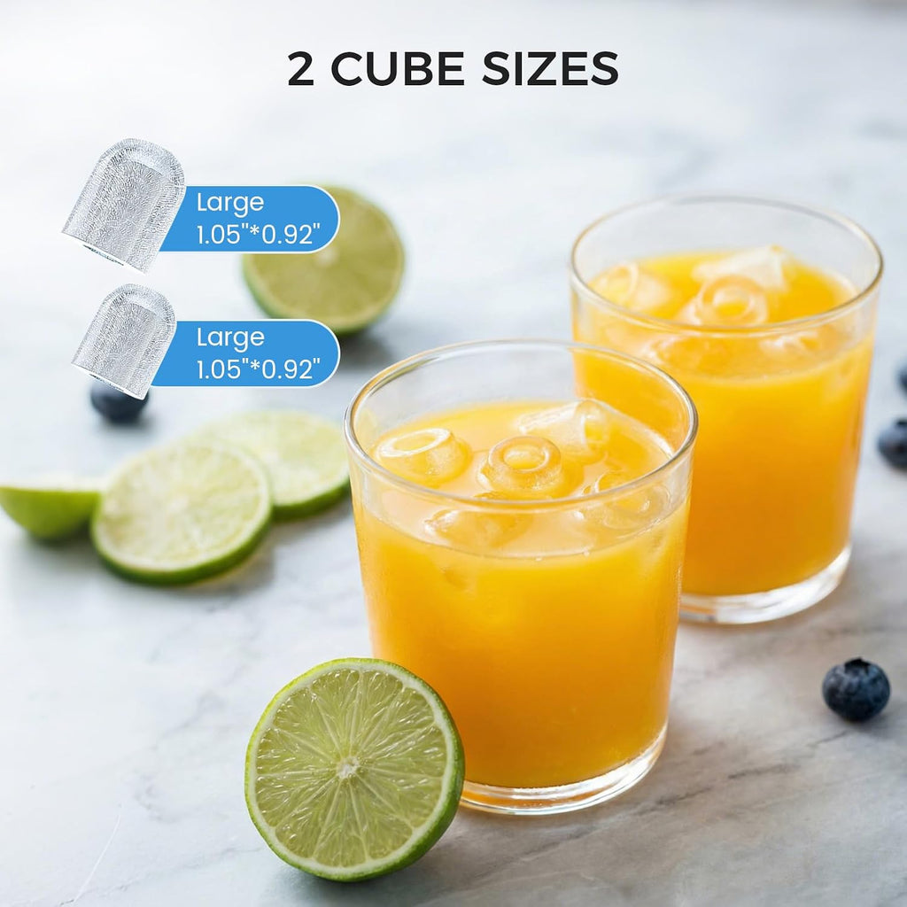 COWSAR Nugget Countertop Ice Maker, Automatic Ice Dispenser, 33 lbs/Day Chewable Pellet Ice Machine with Self-Cleaning & Measured Dispensing, Portable Ice Maker for Home, Kitchen, Office