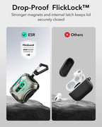 ESR for AirPods 5/4 Case, Compatible with MagSafe, Drop-Proof Lock, Black