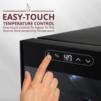 SCHMÉCKÉ 12 Bottle Compressor Wine Cooler Refrigerator w/Lock - Large Freestanding Wine Cellar For Red, White, Champagne or Sparkling Wine - 41f-64f Digital Temperature Control Fridge Stainless Steel