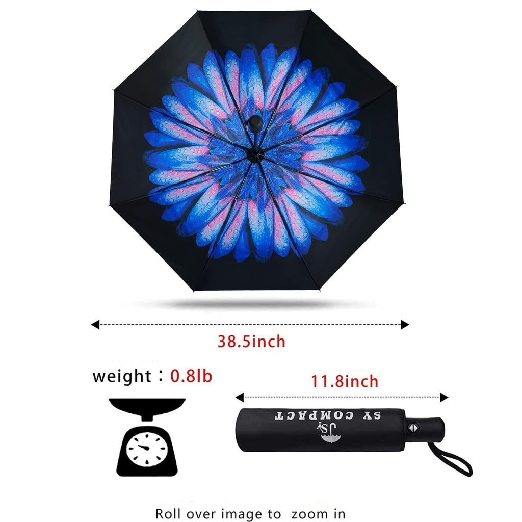 SY COMPACT Travel Umbrella Windproof Automatic Unbreakable UV Protection