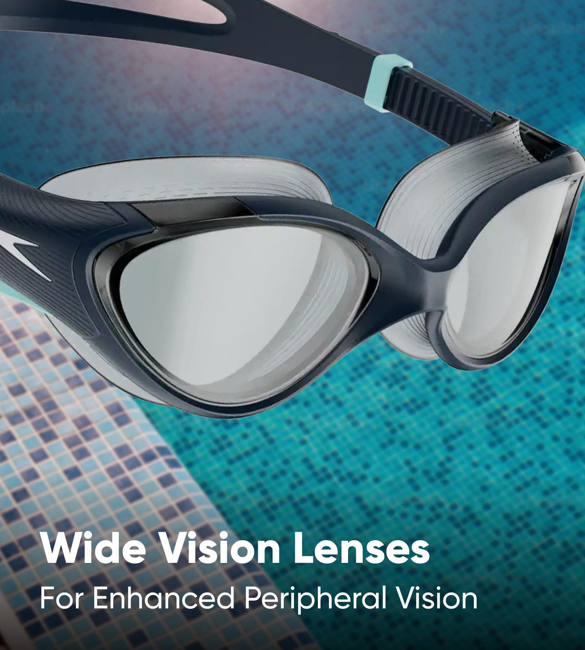 Speedo Damen Biofuse 2.0 Schwimmbrille | Weibliches Design | Patentierter Verstellmechanismus | Anti-Beschlag | Anti-Leck | Comfort Fit Schwimmbrille (1 Stück)