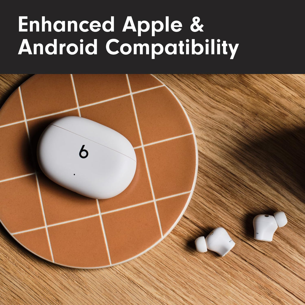 Beats Studio Buds + | True Wireless Noise Cancelling Earbuds, Enhanced Apple & Android Compatibility, Built-in Microphone, Sweat Resistant Bluetooth Headphones, Spatial Audio - Black/Gold