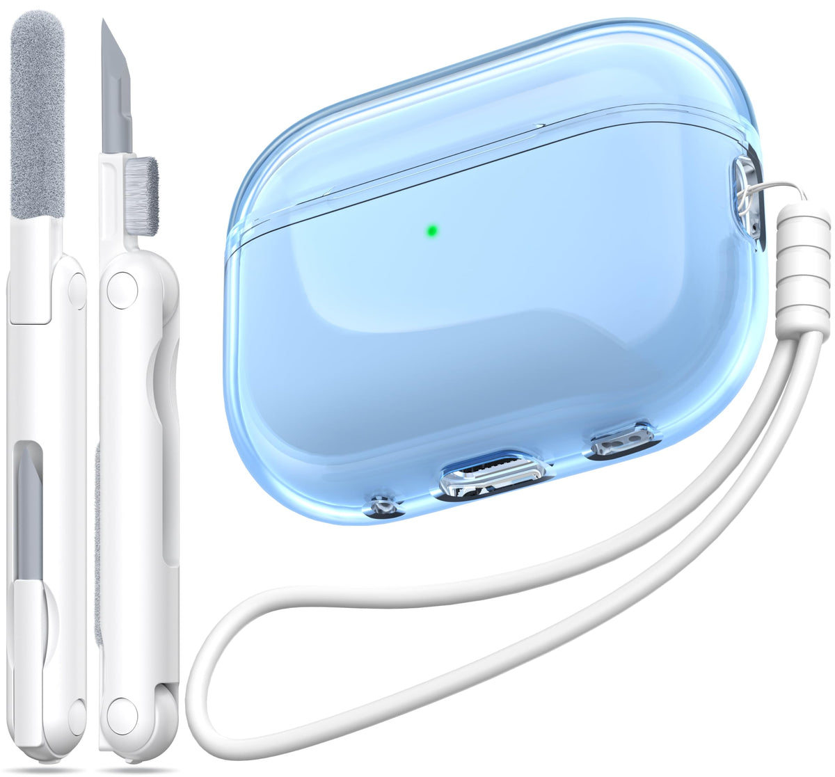 for AirPods 4 Case & AirPods 5 Case with Cleaner Kit,Clear Cover