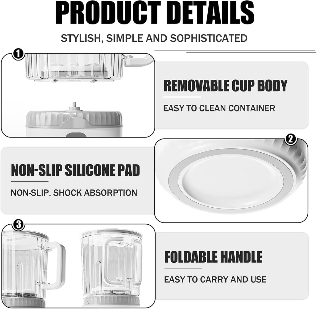 Underwear Washing Machine, Upgrade 2.5L Mini Portable Washing Machine, Mini Washer Deep Cleans Small Clothes for Apartment, Dorm, RV, Travel & Hotel Use (White)