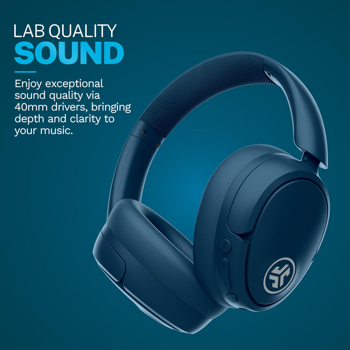 JLab JBuds Lux ANC Wireless Over-Ear Headphones, Mauve