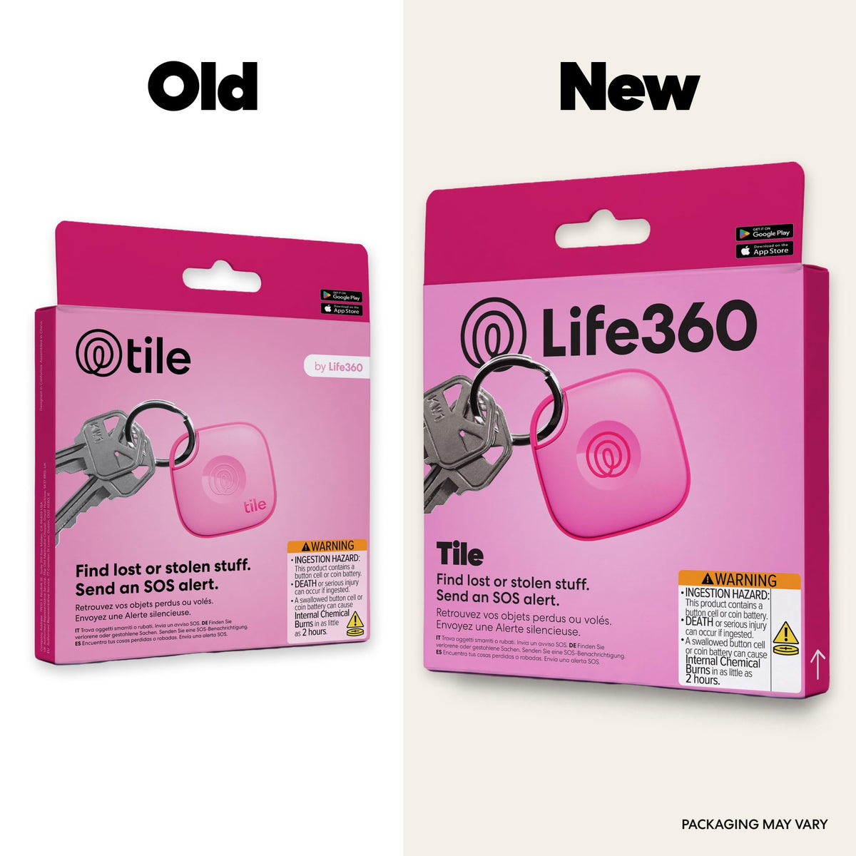 Life360 Tile - Bluetooth Tracker, Keys Finder and Item Locator for Keys, Bags and More. Phone Finder. Both iOS and Android Compatible. 1-Pack (Black)