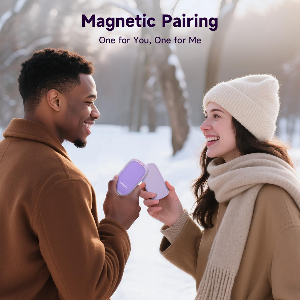 Electric Hand Warmers Rechargeable, 2 Pack Magnetic Design