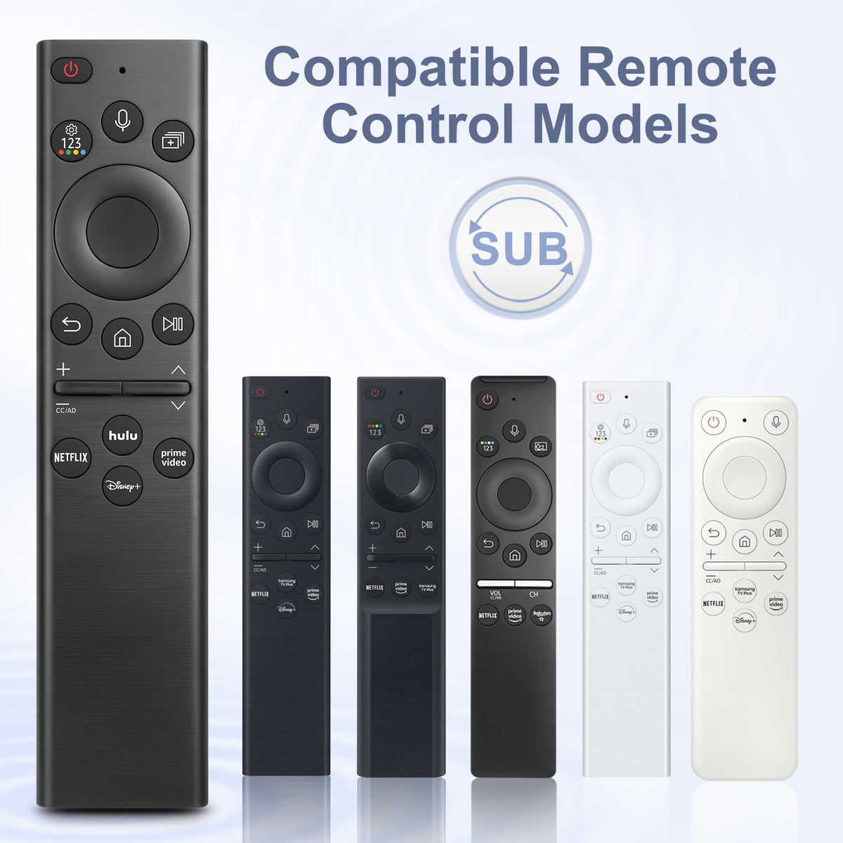 【Pack of 2】 New Universal Remote for All Samsung TV Remote, Replacement Compatible for All Samsung Smart TV, LED, LCD, HDTV, 3D, Series TV