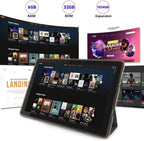 Android Tablet 10 Inch Tablet With Case Stylus Android 15 Tablets 8GB RAM 32GB ROM Support 1TB Expansion 6000mah Battery 10.1" IPS HD Touchscreen 2MP+8MP Dual Camera WIFI-6 Bluetooth5.0 Tablets