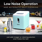 Igloo Ice Maker Countertop, Portable Ice Maker with Handle, 26lbs, Black