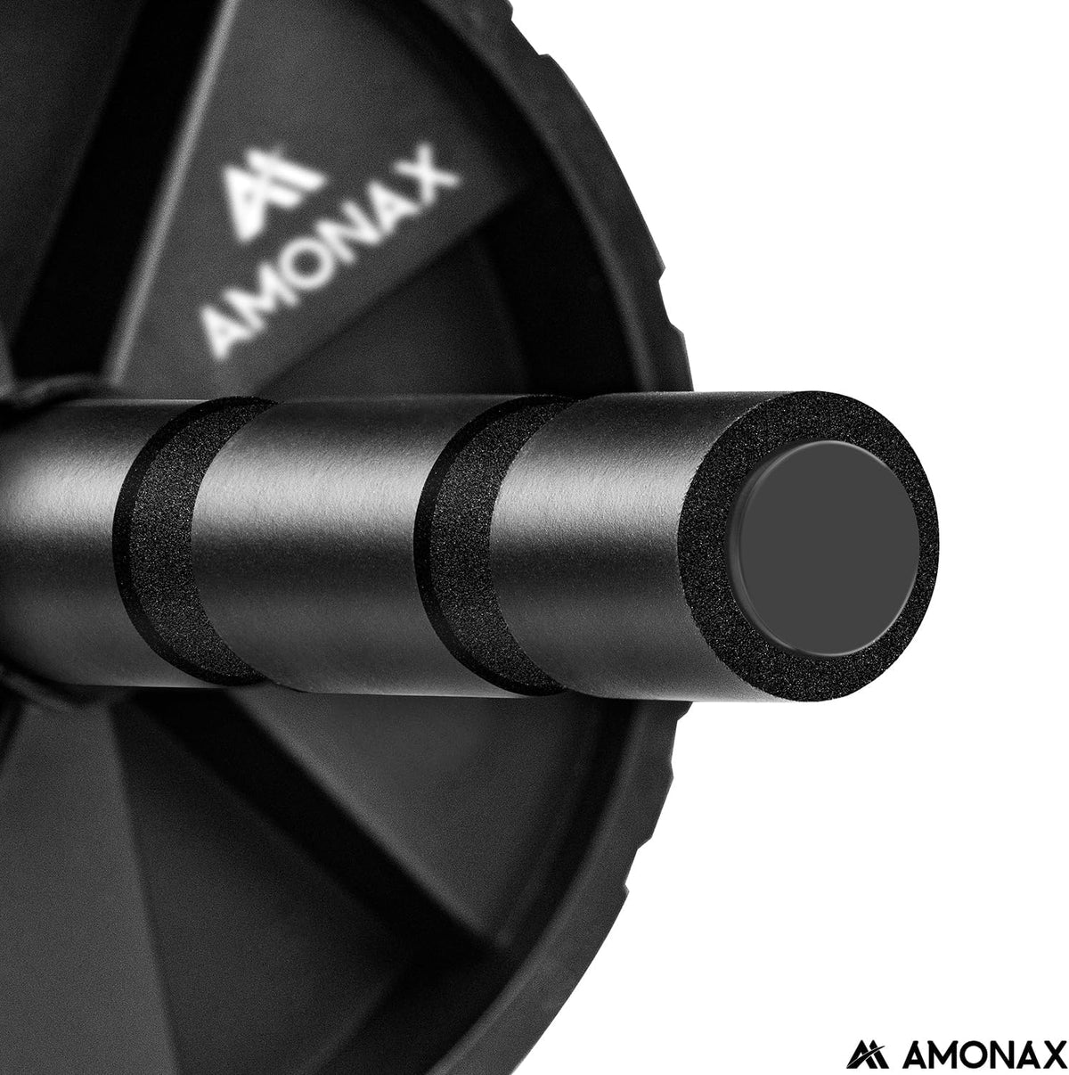 Amonax Convertible Ab Wheel Roller with Large Knee Mat for Core Abs Rollout