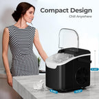 Antarctic Star Countertop Ice Maker Machine, 26Lbs/Day Fastest 6‑Min Ice