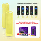for Roku-Remote-Cover,Glow in The Dark Silicone Protective Case