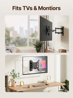 monTEK Full Motion Small TV Wall Mount for 13-43 Inch TVs up to 44 lb