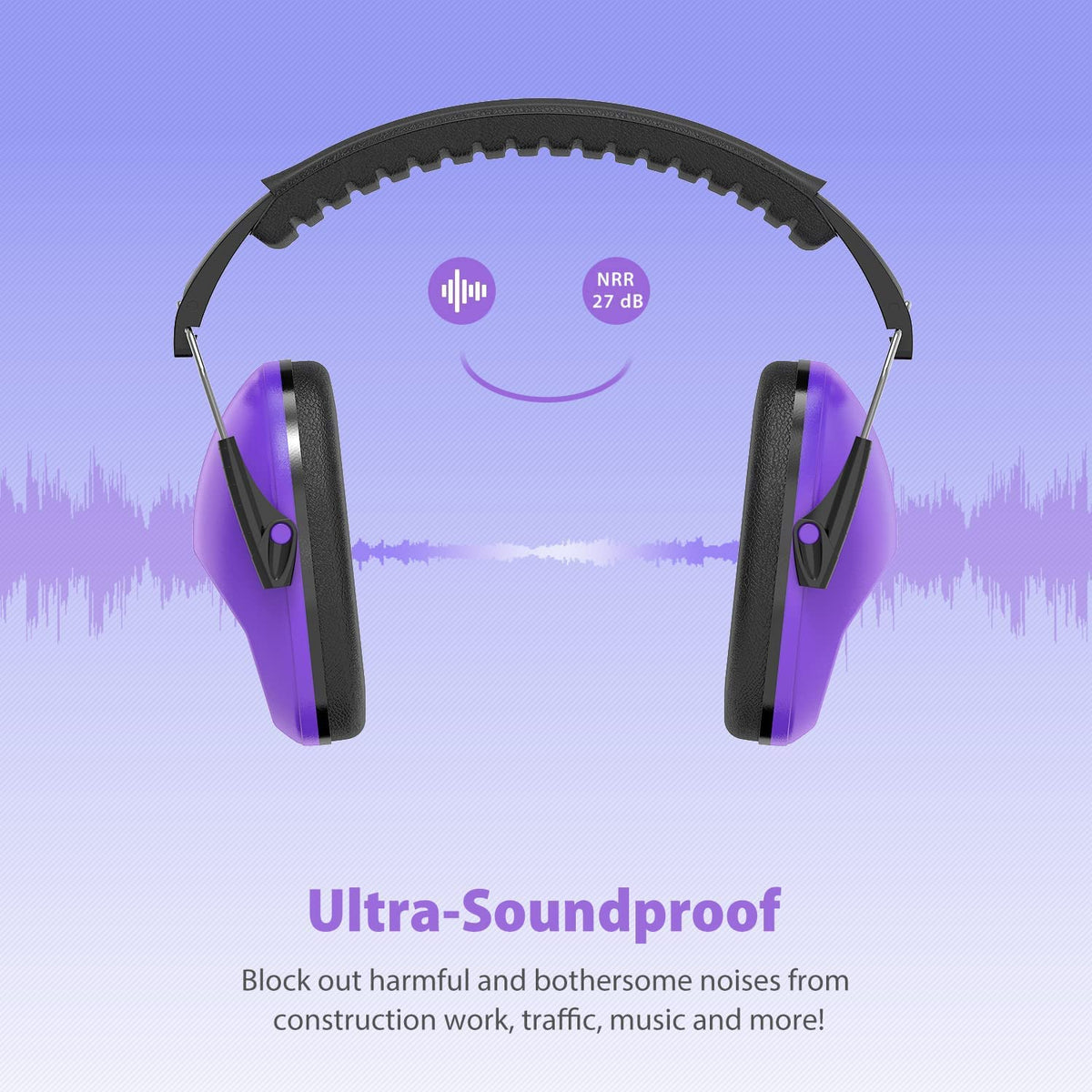 Dr.meter Ear Defenders Children SNR 27.4dB for Autism, Sensory Needs