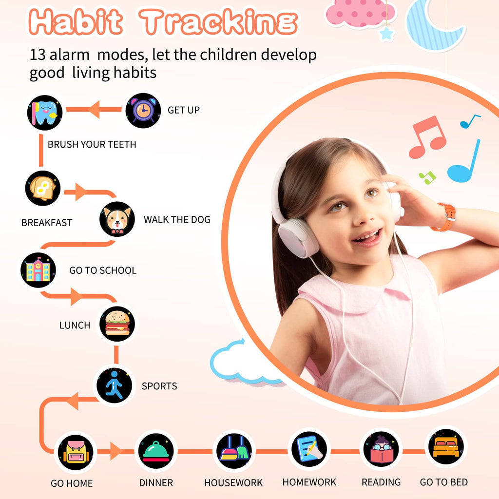 Kids Smart Watches Girls Age 5-12, 26 Games High-Resolution Touchscreen Kids Watch with Video Camera Music Player Pedometer Flashlight 12/24 hr Educational Toys Birthday Gifts for Girls Ages 6 7 8