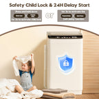Auertech 18 lbs Portable Washing Machine, Fully Automatic Portable Washer with LED Display, 7 Wash Cycles, 4 Water Levels, Top Load Washing Machine for Apartment, RV, Dorm, Home