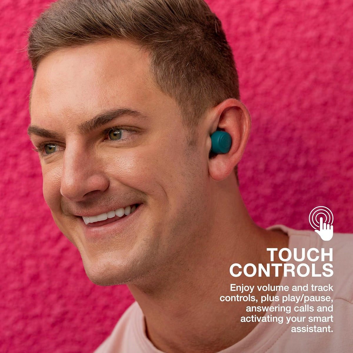 JLab Go Air Pop+ Earbuds, Dual Connect, EQ3 Sound, Black