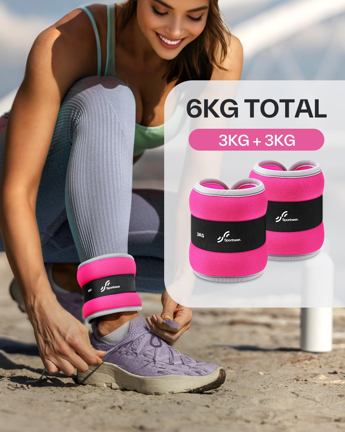 Sportneer Ankle Weights, Leg Weights Wrist Weights Straps
