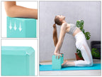 EXERZ Yoga Blocks 2pcs Gym Bricks -Comfortable Fitness Yoga Bricks, Anti-Slip, Lightweight and Travel Friendly Pilates Practice