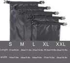kuou 5 Pack Waterproof Dry Bags, 1.5L-6L, Lightweight, Black