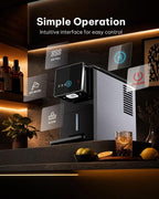 Silonn Countertop Nugget Ice Maker, Self-Dispensing Ice Machine with Auto Drop Ice, Self-Cleaning, 40 lbs/24H Soft Chewable Ice for Home, Kitchen and Parties