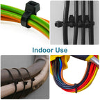 Black Zip Ties Assorted 12+8+6+4 inch, 200 Pack, Cable Ties, UV Resistant Wire Ties for Outdoor Use,Tie Straps, LOCKLOCK
