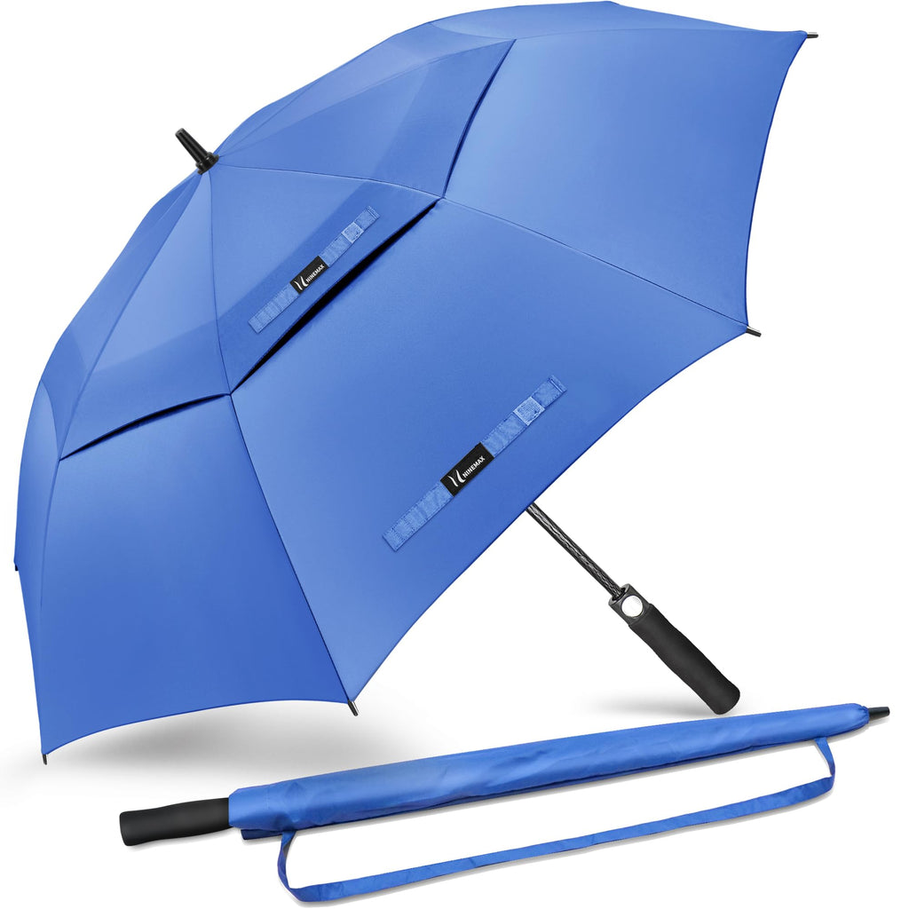 NINEMAX Large Golf Umbrella Windproof Strong 54/62/68 Inch,Extra Big Golf Umbrellas Automatic Open Double Canopy for Gents Women