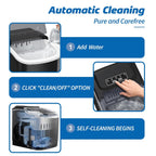 26LBS Per Day Portable Countertop Ice Maker, Self-Cleaning