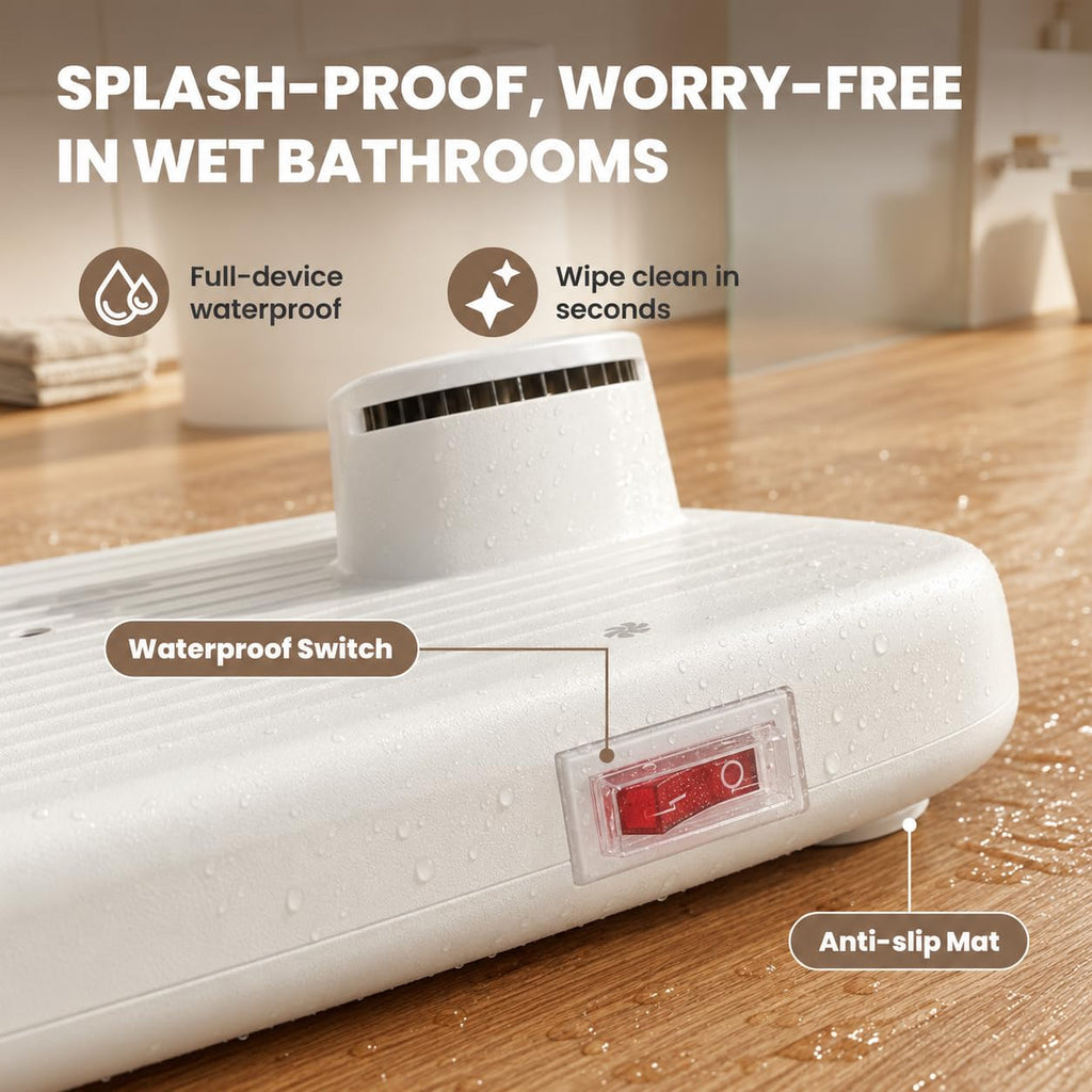 Full Body Dryer after Shower, 960W, Hot and Cool Air, White