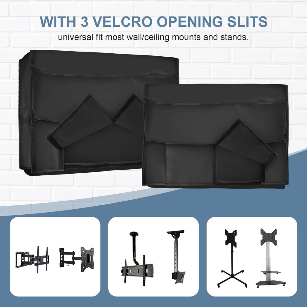 ULTCOVER Waterproof Outdoor TV Cover 55-59 inch, Black