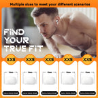 Inesore 4 Pairs Replacement Ear Tips for AirPods Pro 2nd/1st (White)