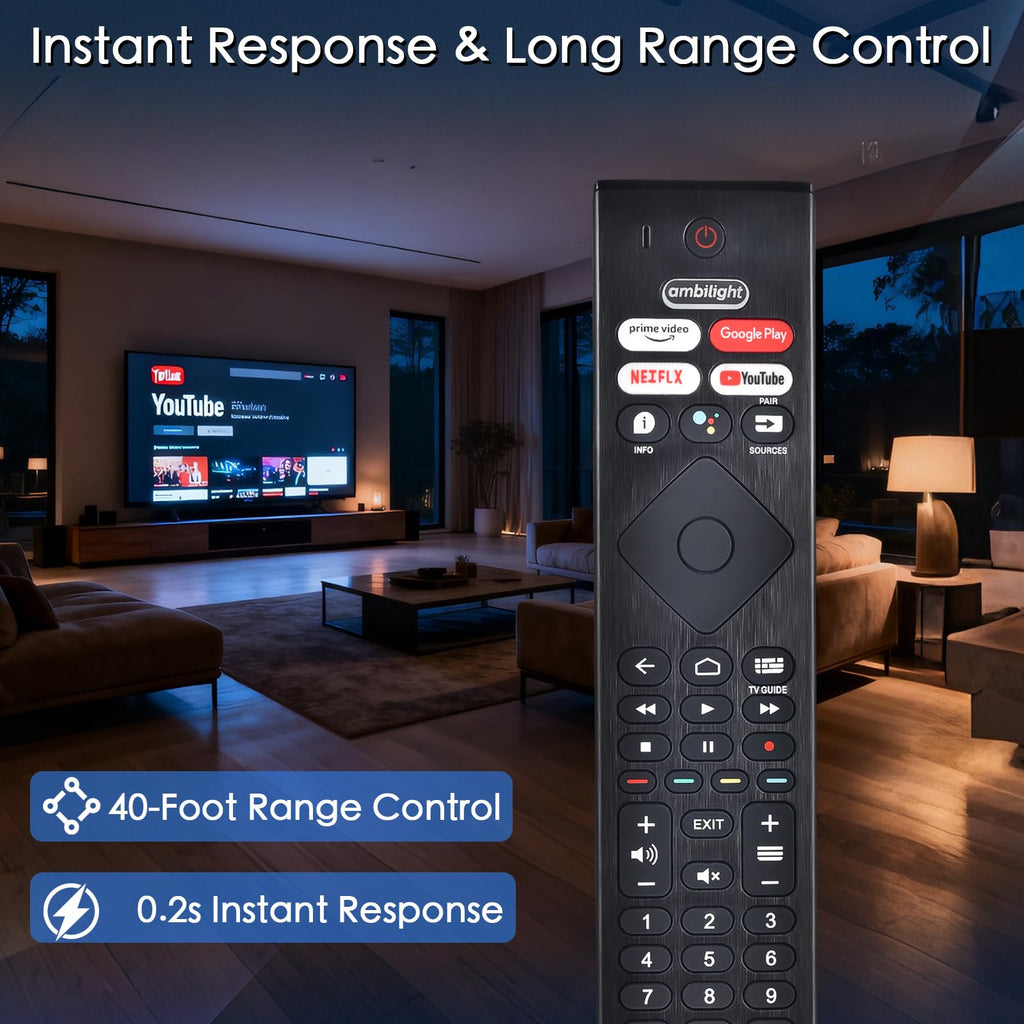 Replacement for Hisense Smart Google TV Voice Remote Control