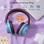 Candy Bila Wired Kids Headphones for School, Over-Ear for Boys Girls