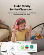 Belkin SoundForm Mini Kids Headphones, Wireless & Wired, 30H Playtime, Case
