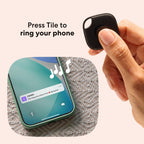 Life360 Tile - Bluetooth Tracker, Keys Finder and Item Locator for Keys, Bags and More. Phone Finder. Both iOS and Android Compatible. 1-Pack (Black)