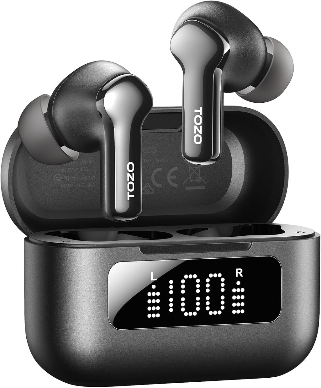 TOZO Hybrid Active Noise Cancelling in Ear Wireless Earbuds, 68H Playtime