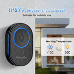 Wireless Doorbell, 39 Chimes, Door Bells Wireless Cordless, White