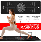 OZE SPORTS Yoga Mat, NBR Foam, Extra Thick, Non-Slip, High Density, Large, for Pilates, Gymnastics, HiiT and Fitness, with Free Carry Strap