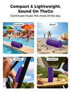 Bluetooth Speaker, 20W HD Sound, Portable Wireless, IPX5 Waterproof, Up to 24H Playtime, TWS Pairing, for Home/Party/Outdoor/Camping/Beach Essentials, Electronic Gadgets, Birthday Gift (Teal)