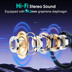 Aptkdoe Wireless Earbuds 75H Bluetooth 5.4 Sport Headphones with Earhooks