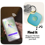 Life360 Tile - Bluetooth Tracker, Keys Finder and Item Locator for Keys, Bags and More. Phone Finder. Both iOS and Android Compatible. 1-Pack (Black)