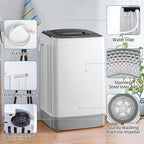 Winado 15.6LBS Full Automatic Portable Washing Machine with Drain Pump