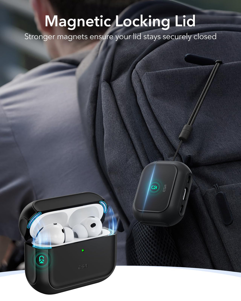ESR for AirPods Pro 3 Case, Compatible with MagSafes, Purple