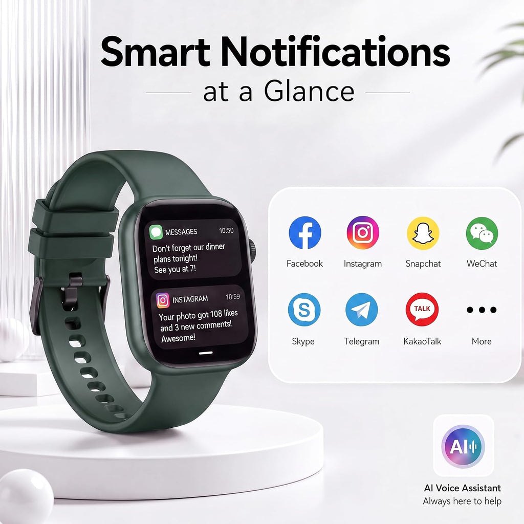 Smart Watch for Women, Bluetooth Answer/Make Calls, 1.83"HD Screen