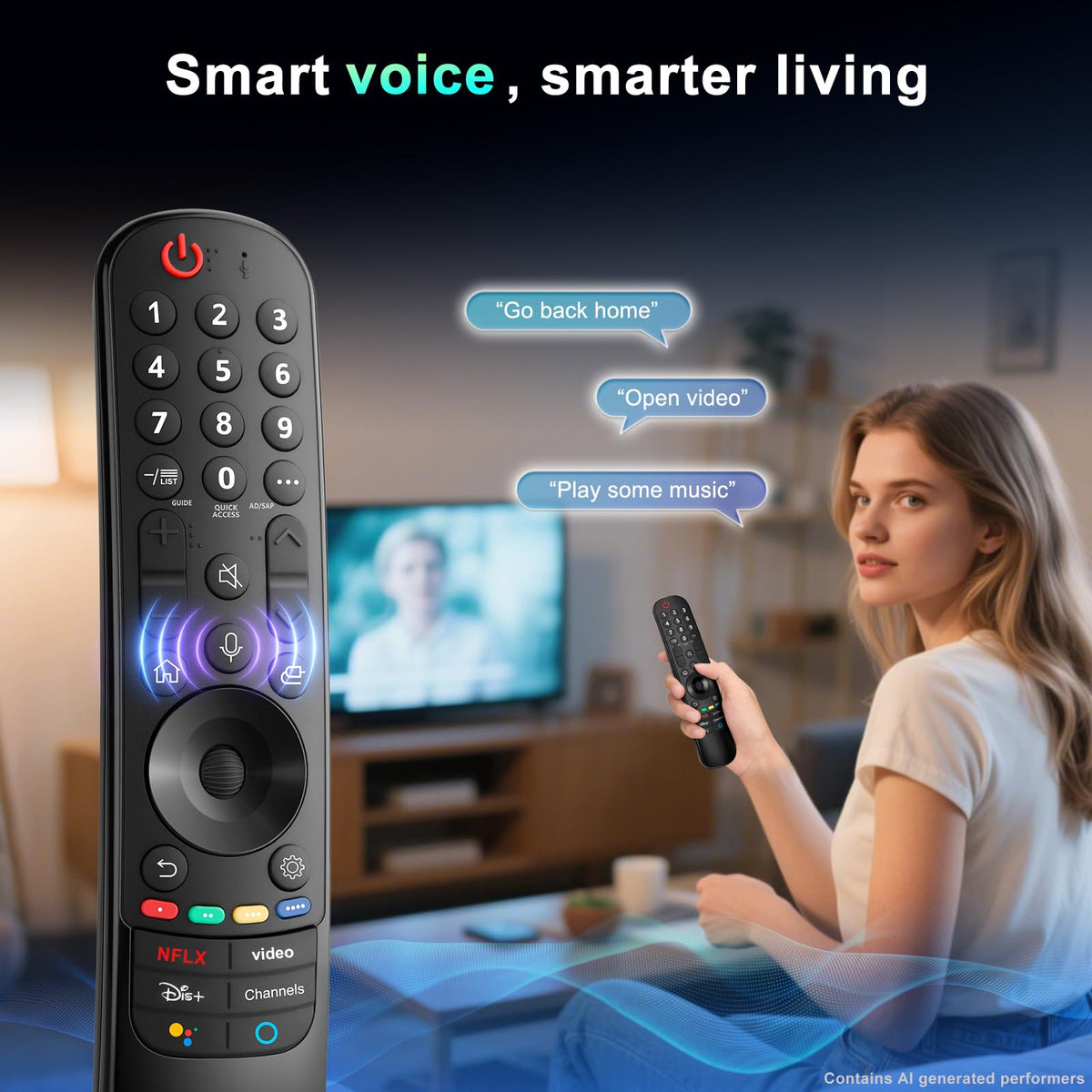 【2-Pack】 for Roku TV Remote,Replacement for TCL,ONN, Hisense Roku TVs