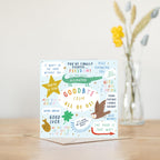 Manta Makes Leaving card goodbye good luck card, retirement new job card to go with sorry your leaving gifts for colleagues women or men