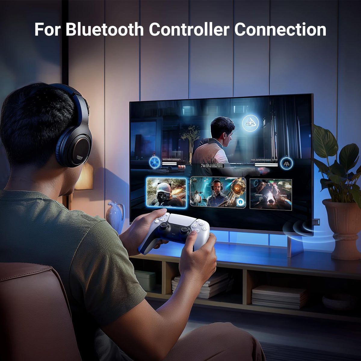 UGREEN Bluetooth 5.4 Adapter, USB Bluetooth Dongle for PC, Plug & Play