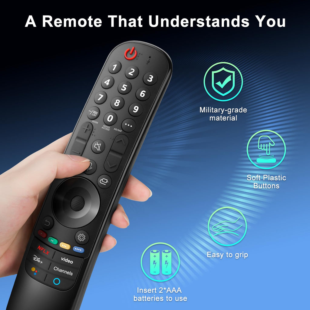【2-Pack】 for Roku TV Remote,Replacement for TCL,ONN, Hisense Roku TVs