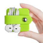 Portable Electronic Device Cover Cord Organizer for Earphones, Yellow